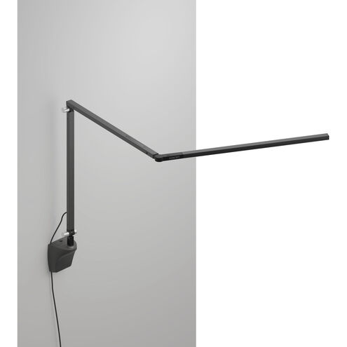 Z-Bar Slim LED 2.6 inch Metallic Black Wall Mount Desk Lamp Wall Light
